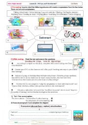 lesson 17 : will you surf the Internet? 