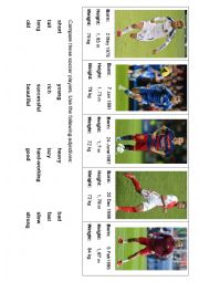 English Worksheet: Soccer players