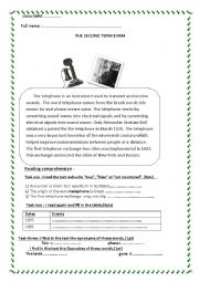 English Worksheet: telephone 