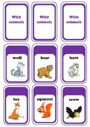 English Worksheet: Wild animals