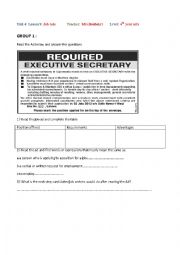 Unit 4 lesson 7Job Ads 