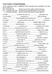 English Worksheet: First Conditional