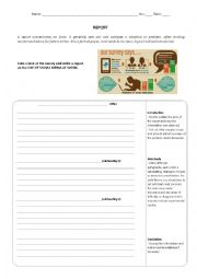 English Worksheet: How to write a Report