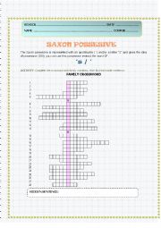 English Worksheet: POSSESSIVES