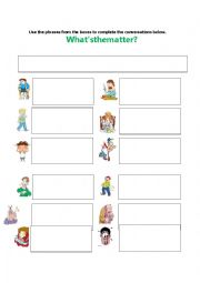 English Worksheet: Illness, what should I do?