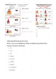 BASIC PREPOSITIONS OF PLACE