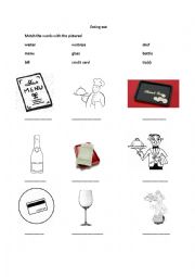 English Worksheet: Eating out