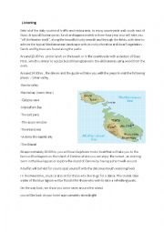 English Worksheet: a listening text about a holiday trip to Malta ( A radio advert)