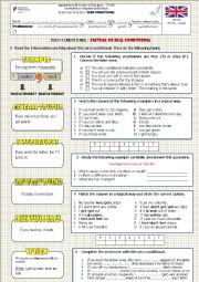 English Worksheet: Zero Conditional