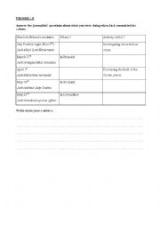 English Worksheet: crimes