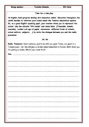 English Worksheet: Tunisian schools