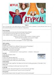 English Worksheet: Atypical