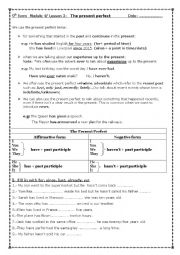 Module4 Lesson3/ 9th form/ The Present Perfect