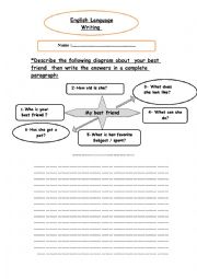 English Worksheet: writing 