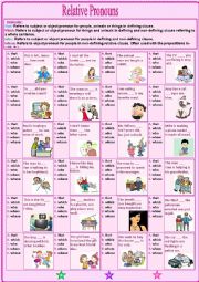 English Worksheet: Relative Pronouns