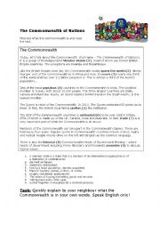 English Worksheet: Commonwealth of Nations