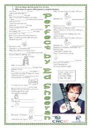 English Worksheet: Perfect by Ed Sheeran