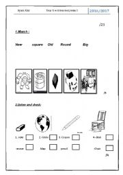 English Worksheet: Evaluation