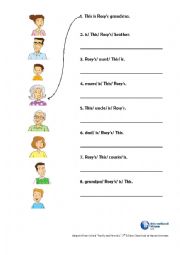 English Worksheet: This is Rosys grandma