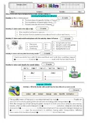 English Worksheet: services test 