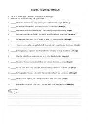 English Worksheet: linkers