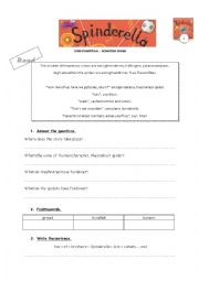 English Worksheet: Spinderella