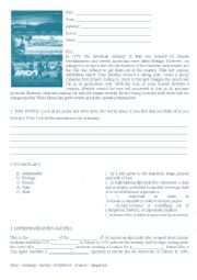 English Worksheet: Argo worksheet