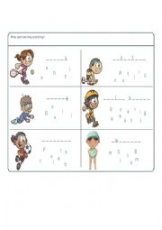 English Worksheet: Sports in english vocabulary exercises