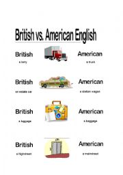 Differences between British and Ameican English