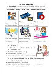 English Worksheet: Internet Shopping