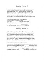 English Worksheet: Listening Comprehension (pretty useful)