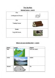 English Worksheet: The Gruffalo