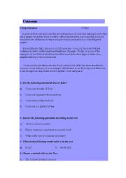 English Worksheet: diversity: couscous
