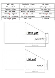 English Worksheet: Have Got/ Has Got