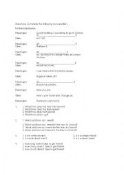 English Worksheet: Conversation