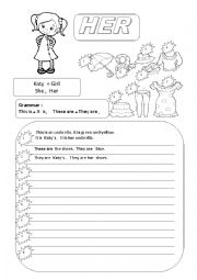 English Worksheet: HIS