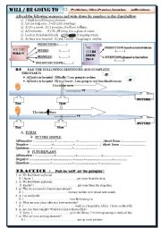 English Worksheet: future simple  and future plans (will vs going to)