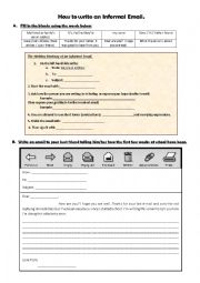 How to write an informal email