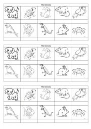 English Worksheet: Animals Picture Dictionary