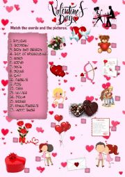 English Worksheet: Valentines Day vocabulary