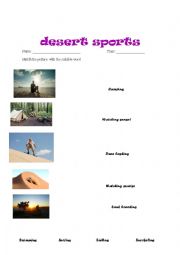 desert sport matching 