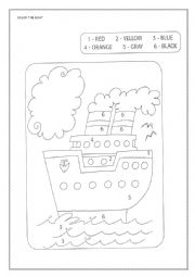 English Worksheet: BOAT