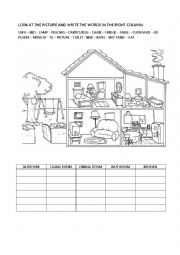 English Worksheet: Furniture