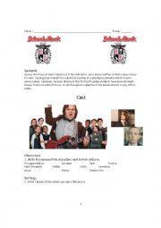 English Worksheet: School of Rock