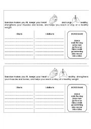 English Worksheet: EXERCISE MAKE YOU FIT