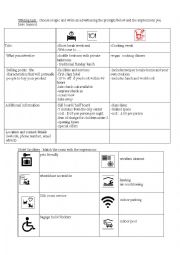 English Worksheet: writing an ad from different prompts