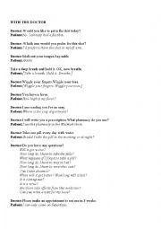 English Worksheet: Dialogue: Patient and Doctor