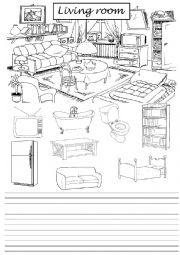 English Worksheet: Furnitute