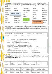 English Worksheet: Shopping Vocabulary Intermediate