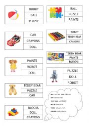 English Worksheet: Toys